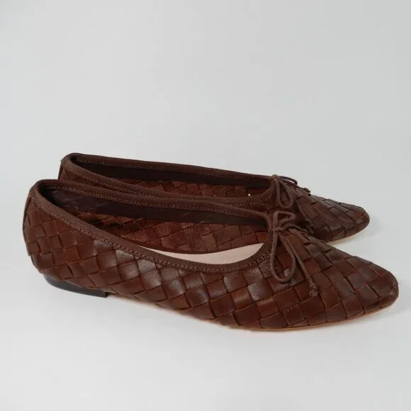 Loeffler Randall Brown Woven Flats - Picture 8 of 16